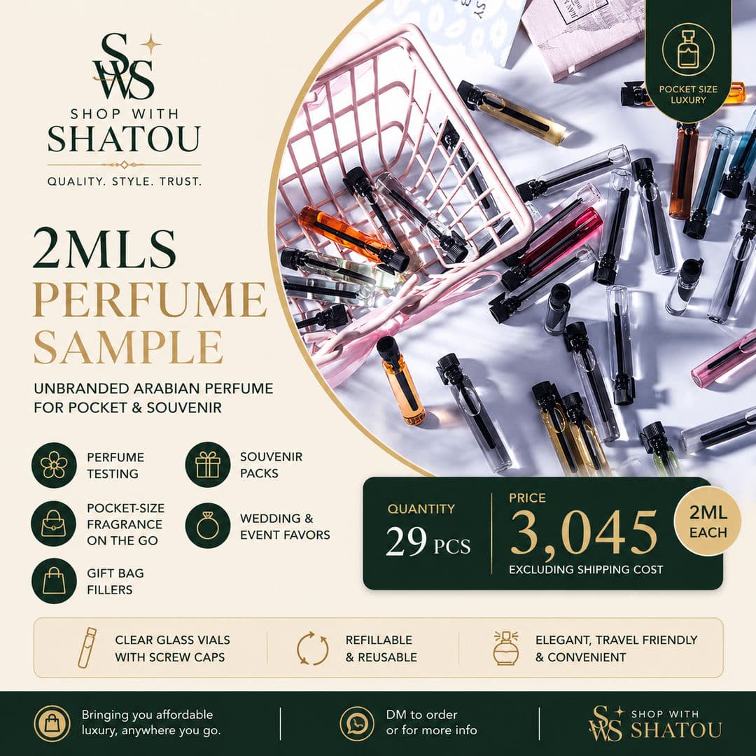 Perfumes sample 2mls 