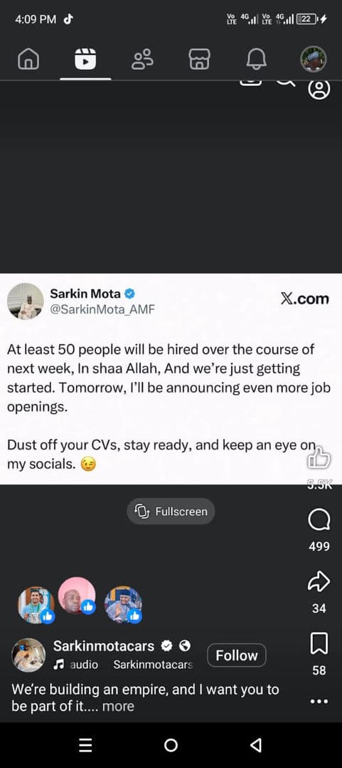 Allah Ya ba mai rabo Sa'a 