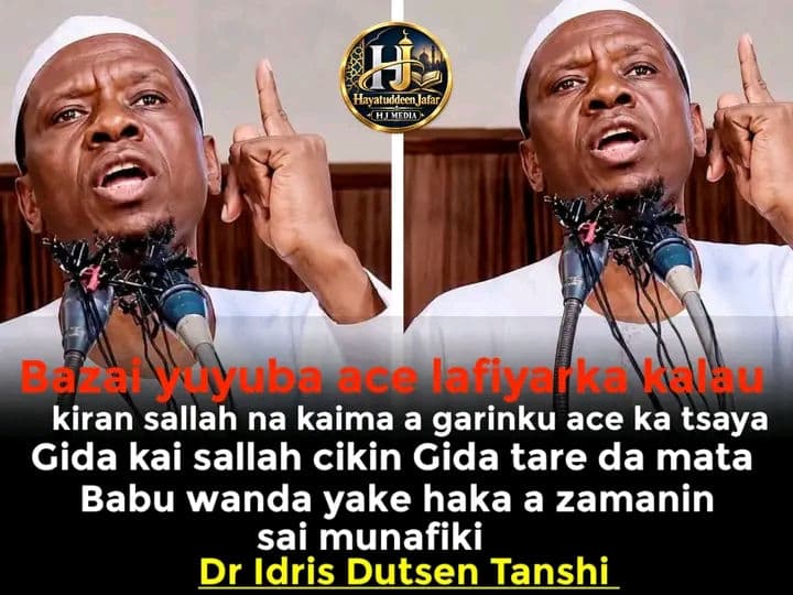 munafiki ne kadai zaiyi wannan