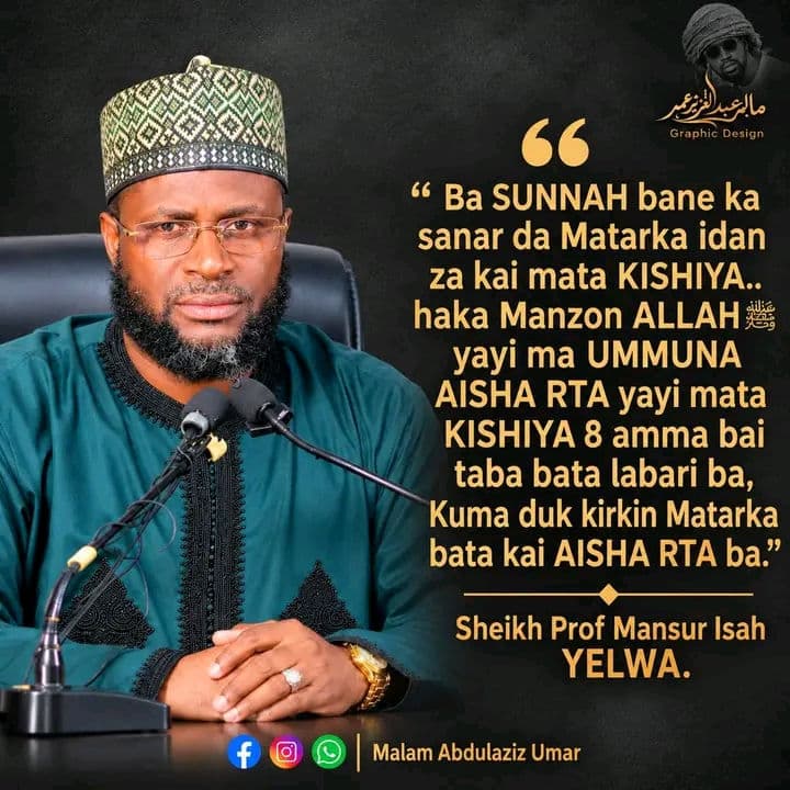 QARIN AURE🧏🤔

Professor Mansur Isa Yelwa
SHEIKH PROF MANSUR ISA YELWA 
#everyonefollowers #KarinAure