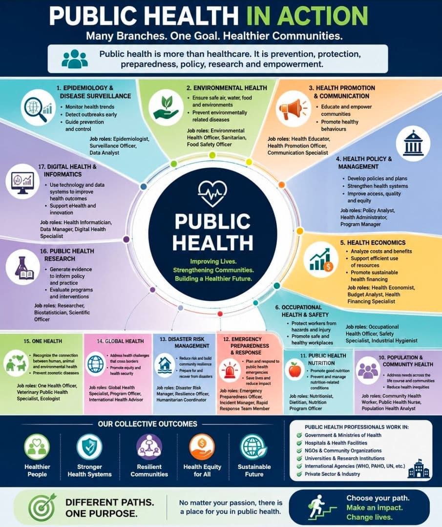 How many branched of public Health do you know? #