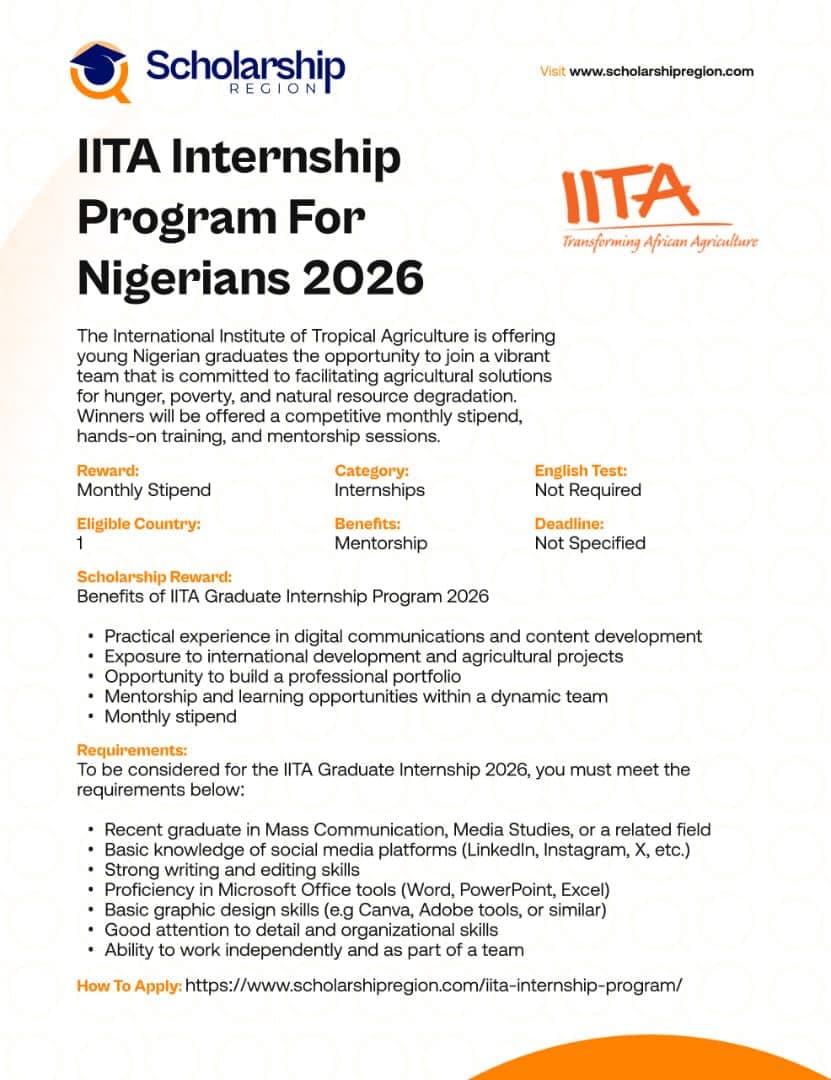 Apply for this great opportunity 