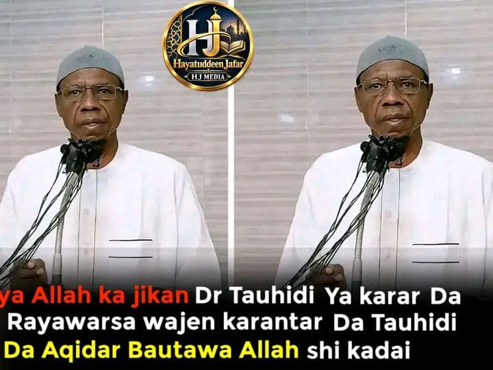 Allah ya jikanta Dr Idrisu
da sauran musulmi baki daya